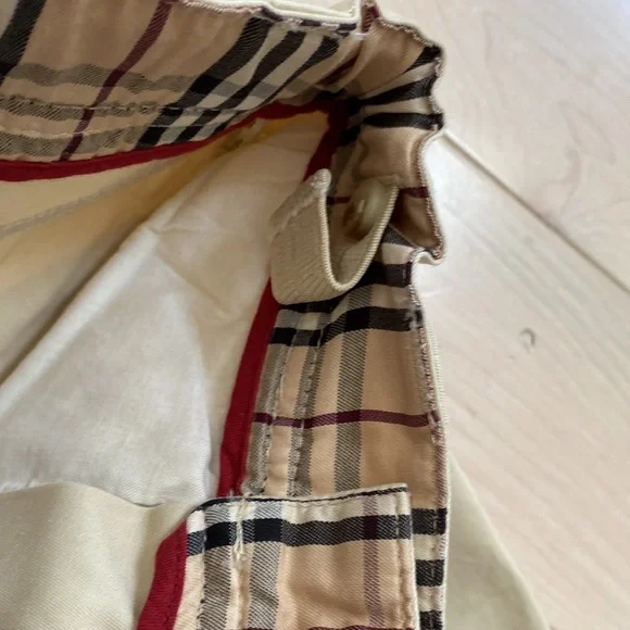 Burberry boys soft cotton beige khaki pants